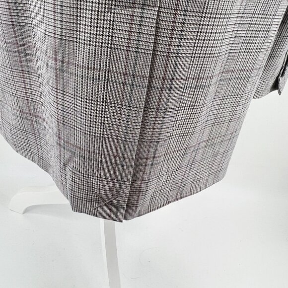 🧥 Women's Ricki's Jacket Size Large – Classic Grey Plaid Preppy Quiet lux - Picture 6 of 13